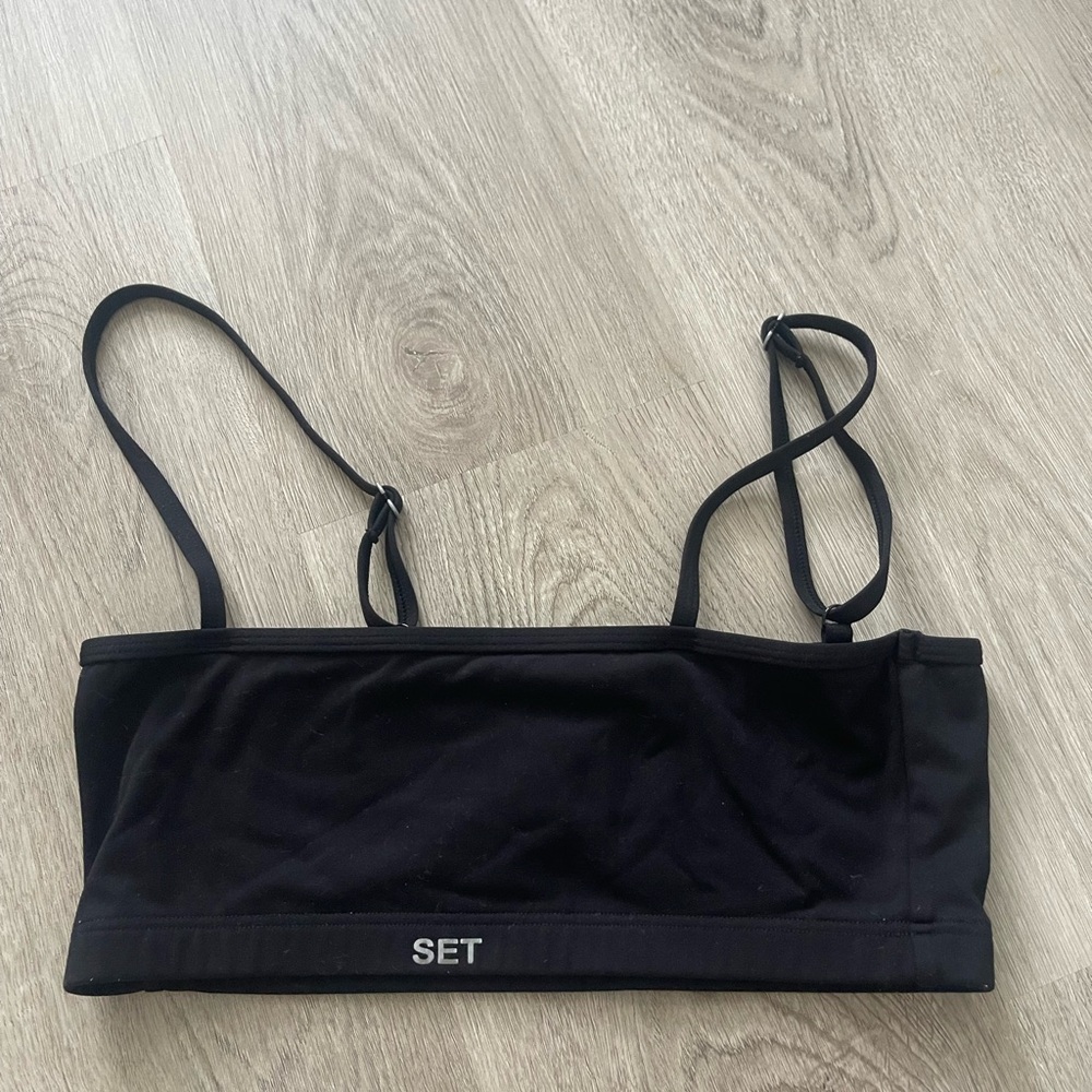 SET Active Women's Black Sports Bra